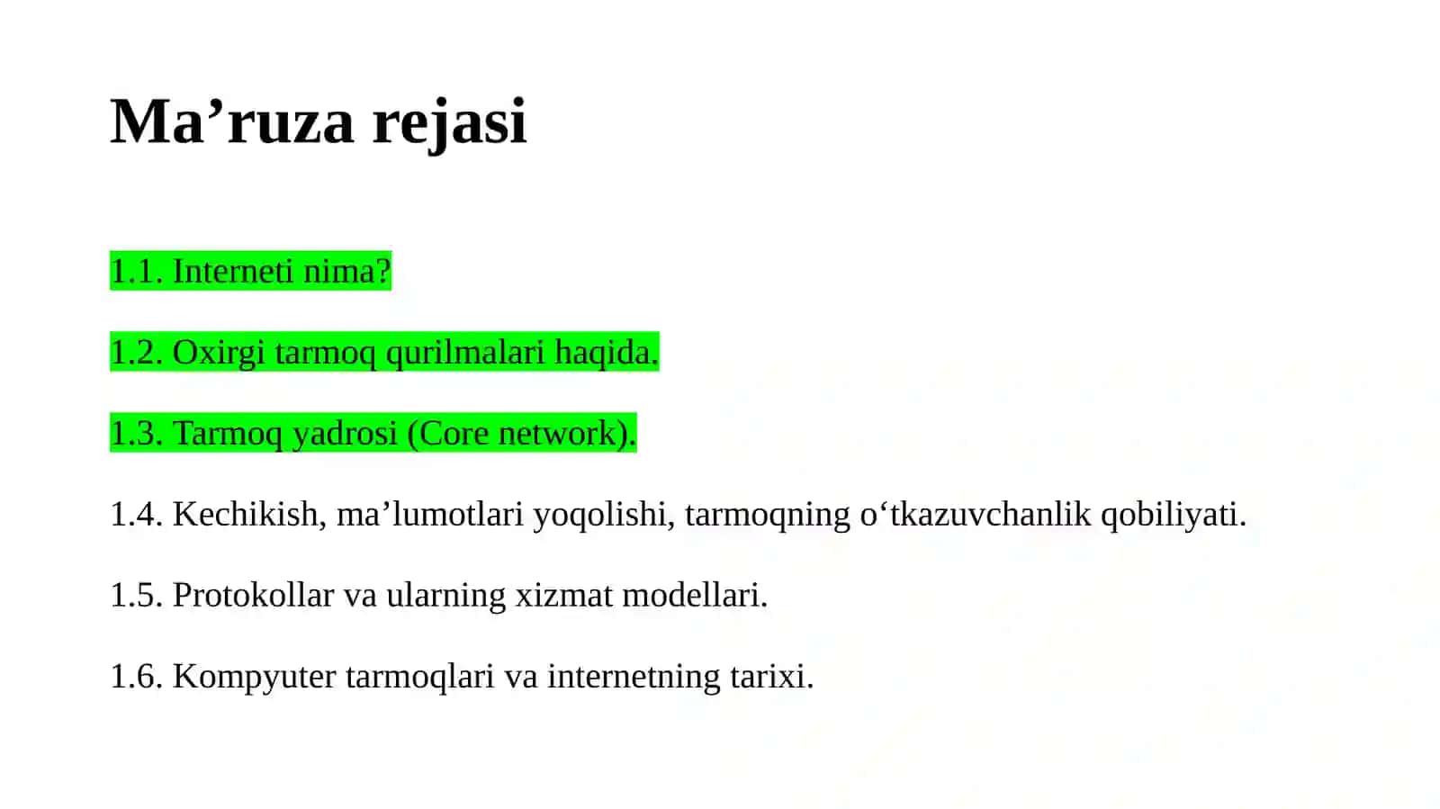 Kompyuter tarmoqlari va internet 2