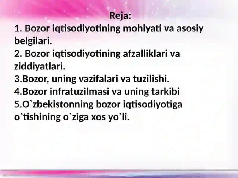 Bozoriqtisodiyotining mohiyati va belgilari 2
