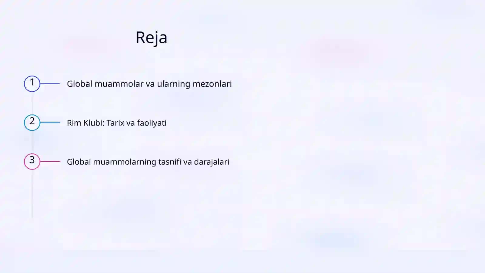 GLOBAL MUAMMOLARNING MEZONLARI VA DARAJALARI: RIM KLUBI TAJRIBASI VA STRATEGIYALARI 2
