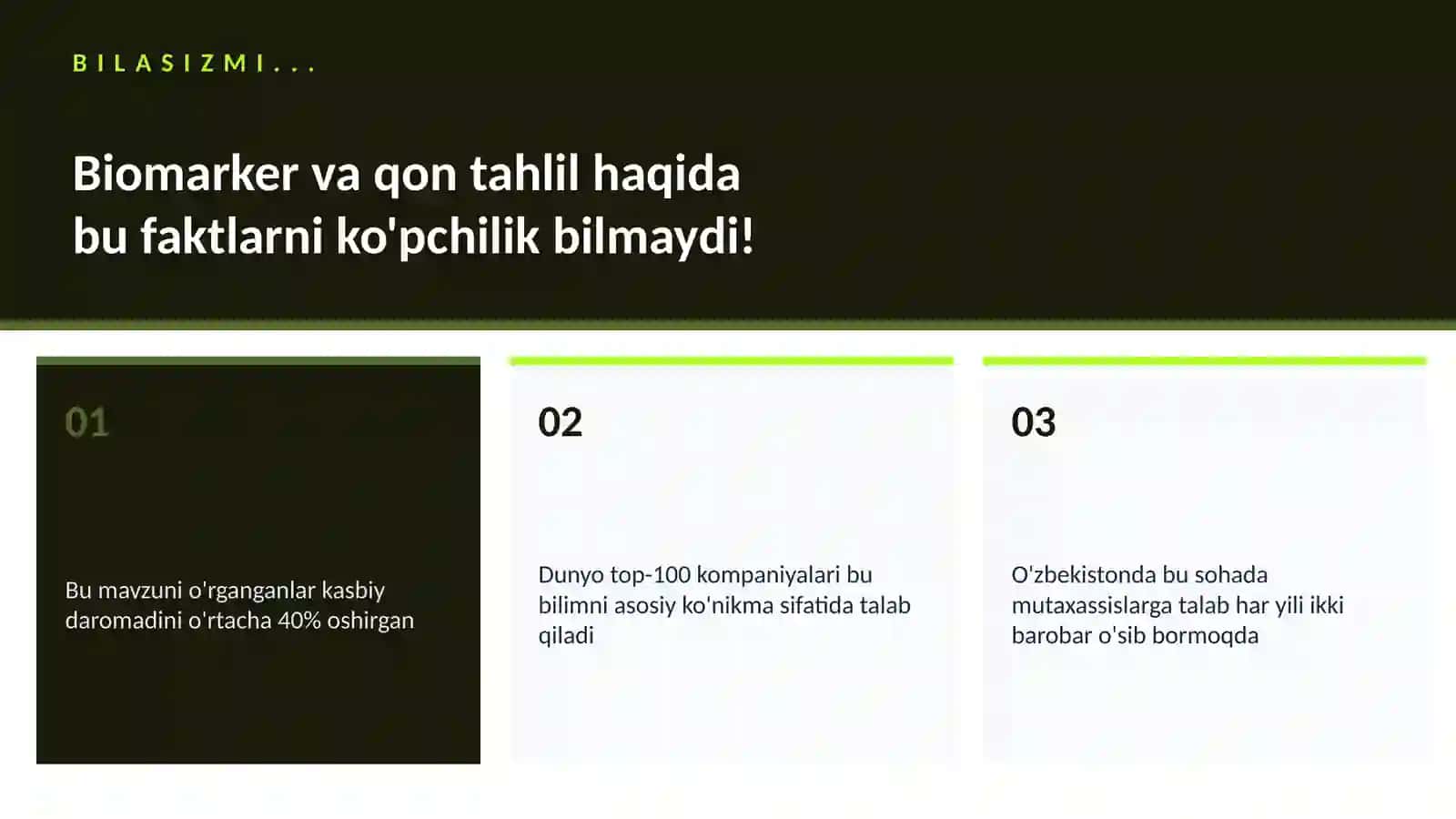 Biomarker va qon tahlil 2