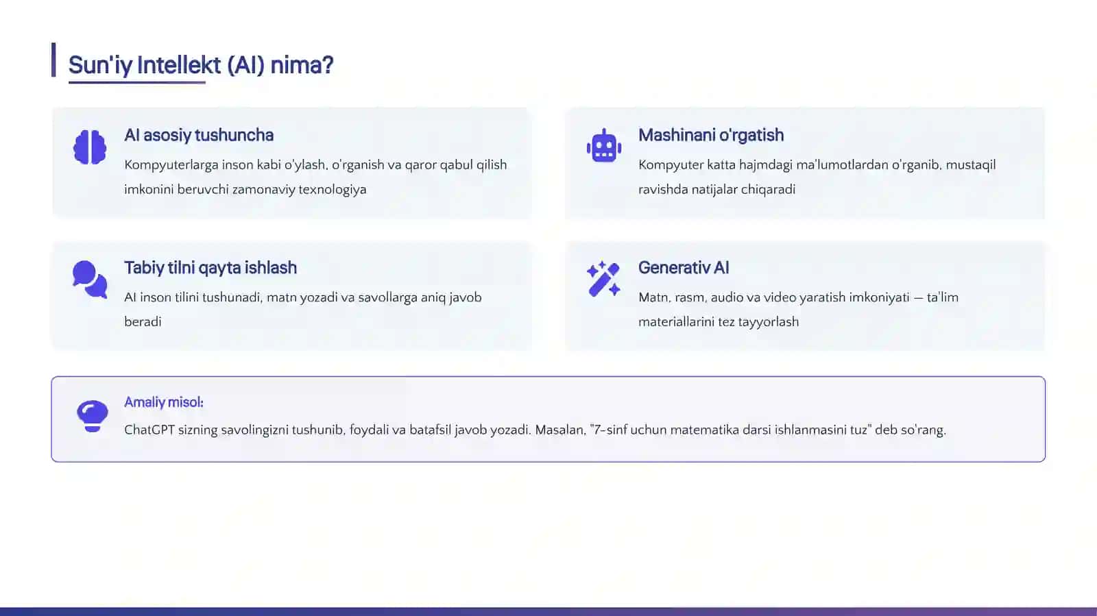 AI Ustoz: Zamonaviy o‘qituvchi uchun sun'iy intellekt qo‘llanmasi 2