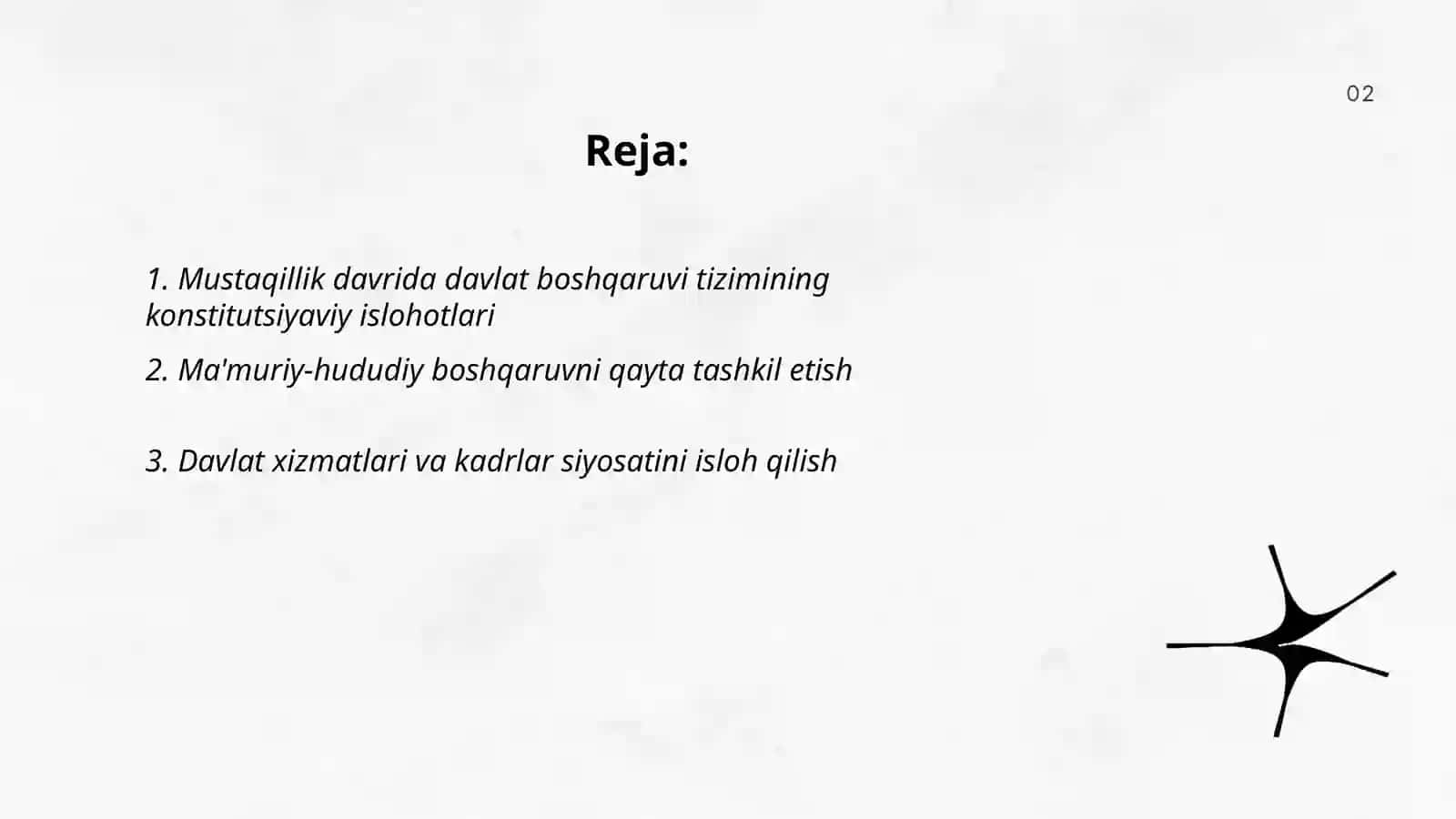 Mustaqillik davrida davlat boshqaruvi tizimida amalga oshirilgan islohotlar 2