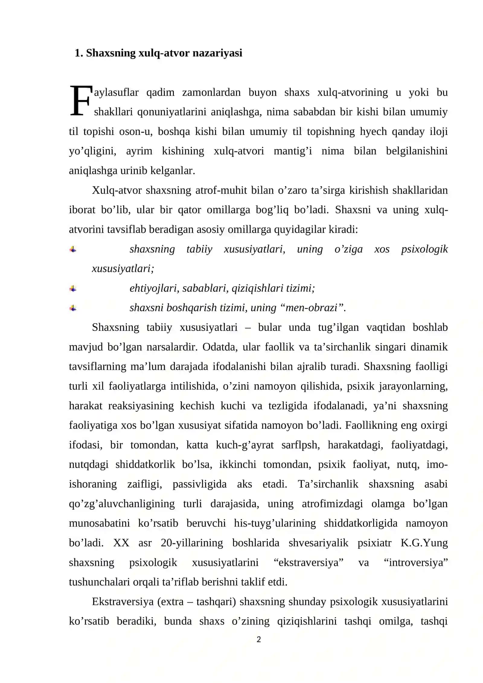 Deviant xulq va temperament 2