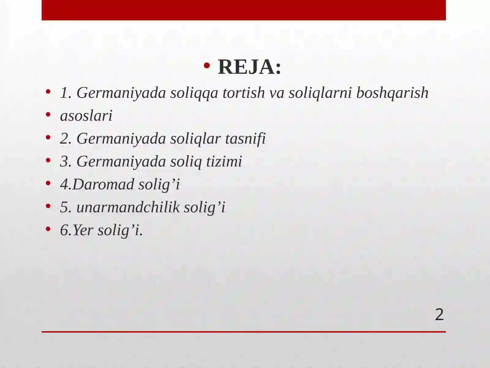 GЕRMАNIYAFЕDЕRАTIV RЕSPUBLIKАSIDА SOLIQTIZIMI 2