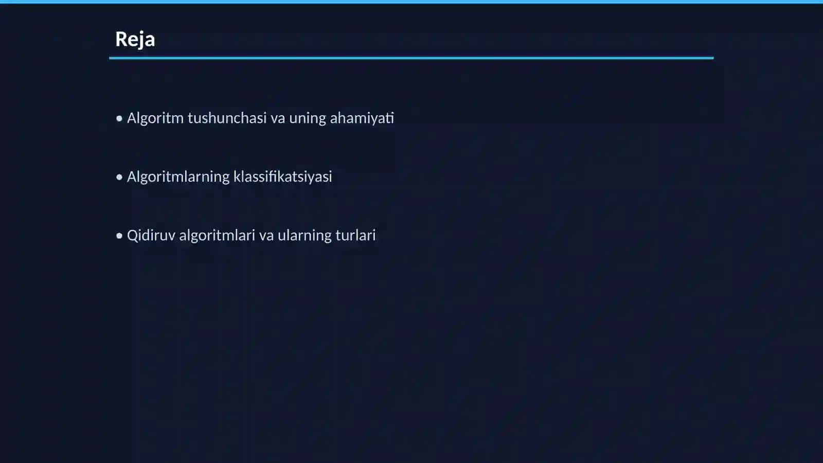 Algoritmlar va ularning turlari 2