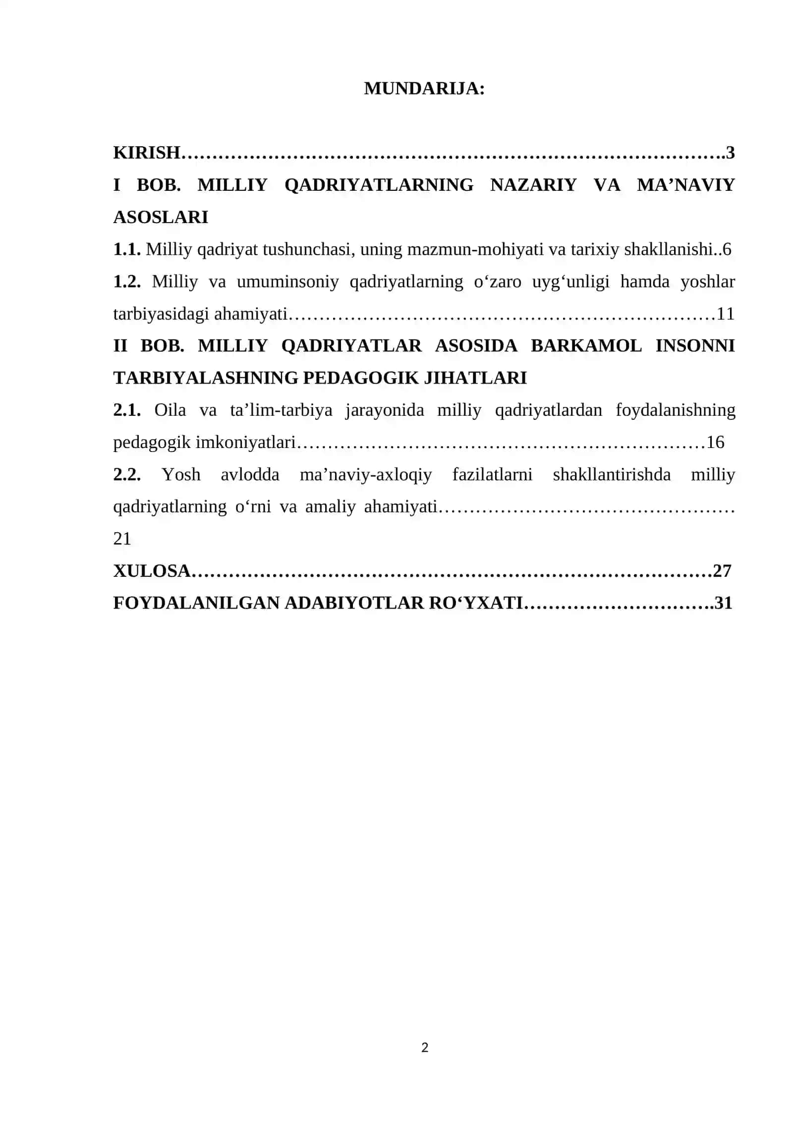 Milliy qadriyatlarning barkamol insonni tarbiyalashdagi o'rni 2