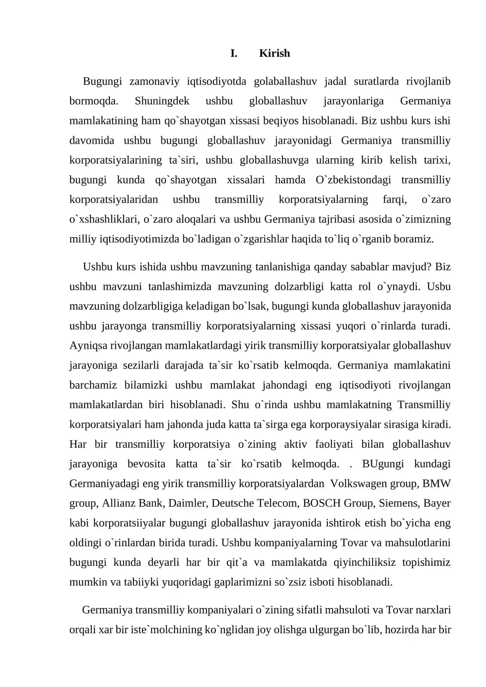 Gеrmаniyа TMKlаrining glоbаllаshuv jаrаyоnlаridаgi xissаsi 2