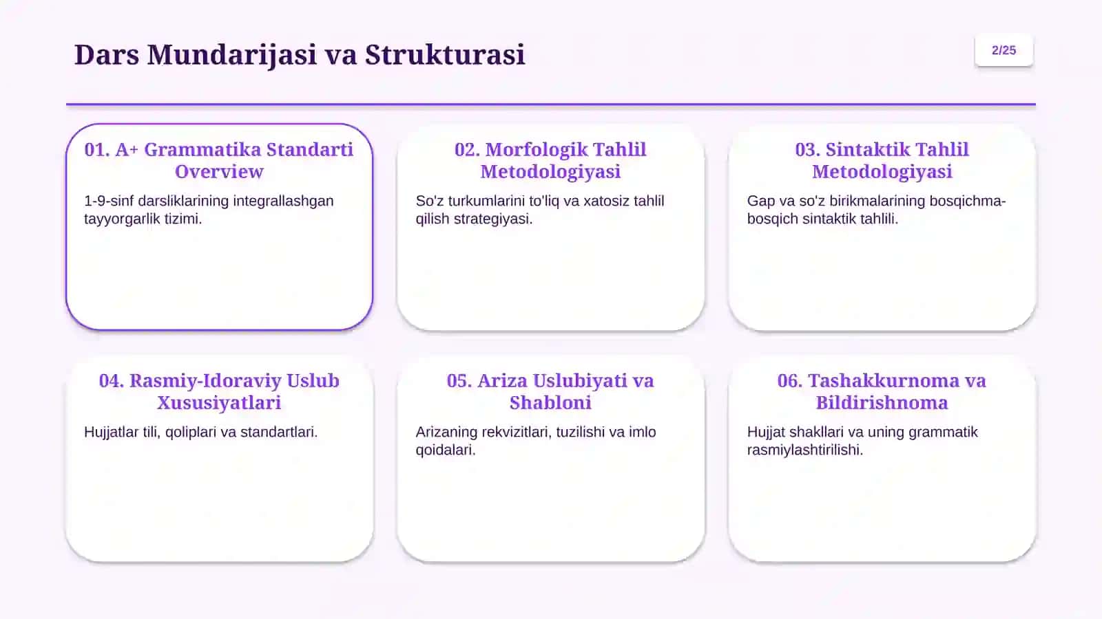 A+ Grammatika Testlar Tahlili va Rasmiy Hujjatlar Uslubiyati 2