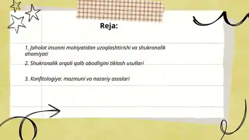 Konfitologiya taqdimoti 2