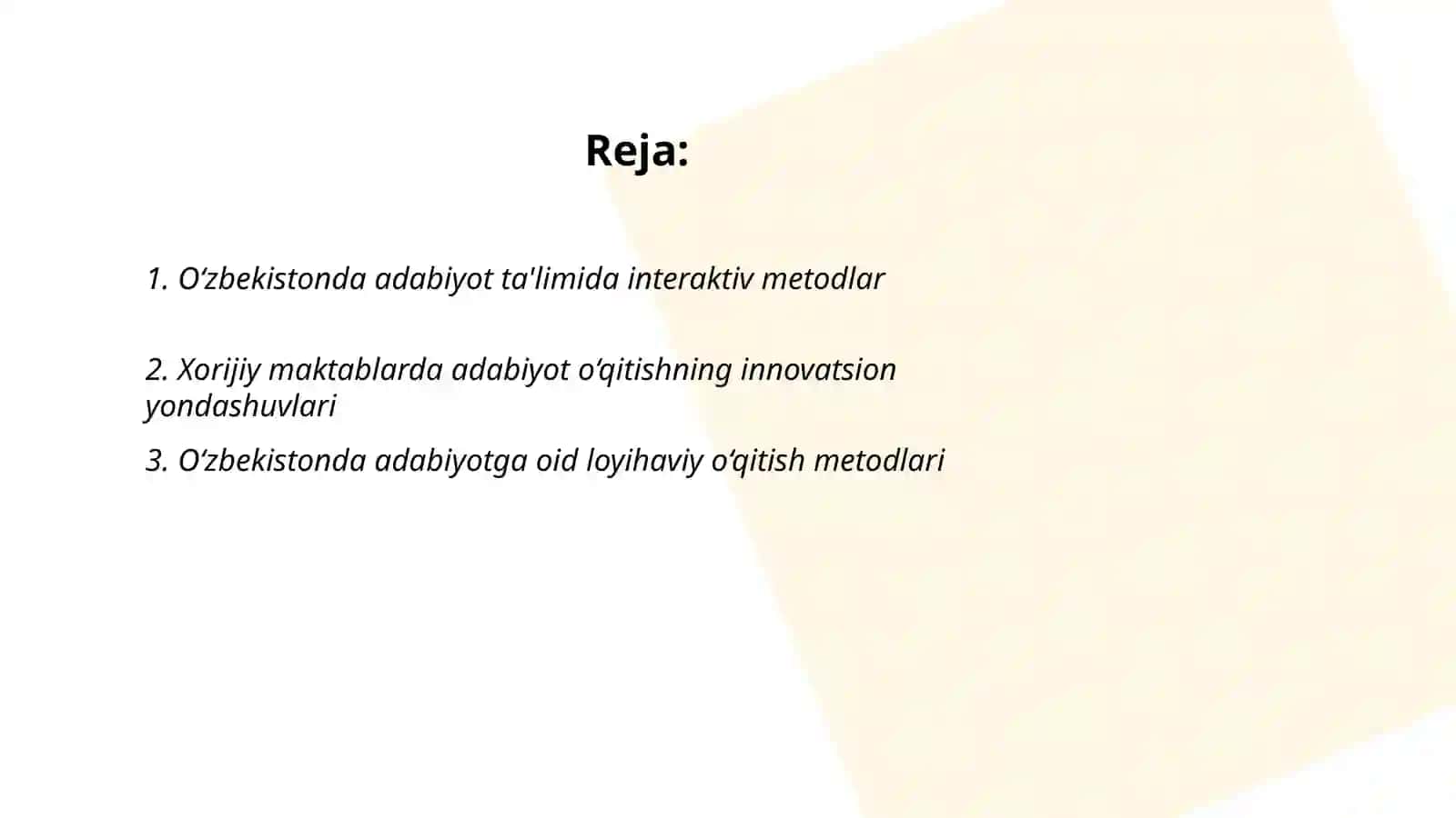 O‘zbekistonda adabiyot ta'limida interaktiv metodlar 2
