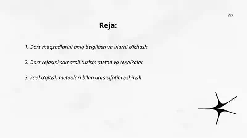 Dars sifatini oshirish 2