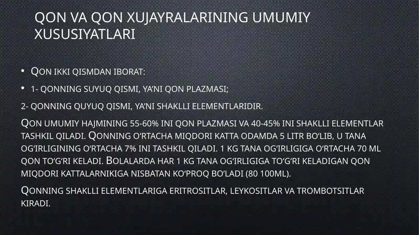 Qon klinik tahlili 2