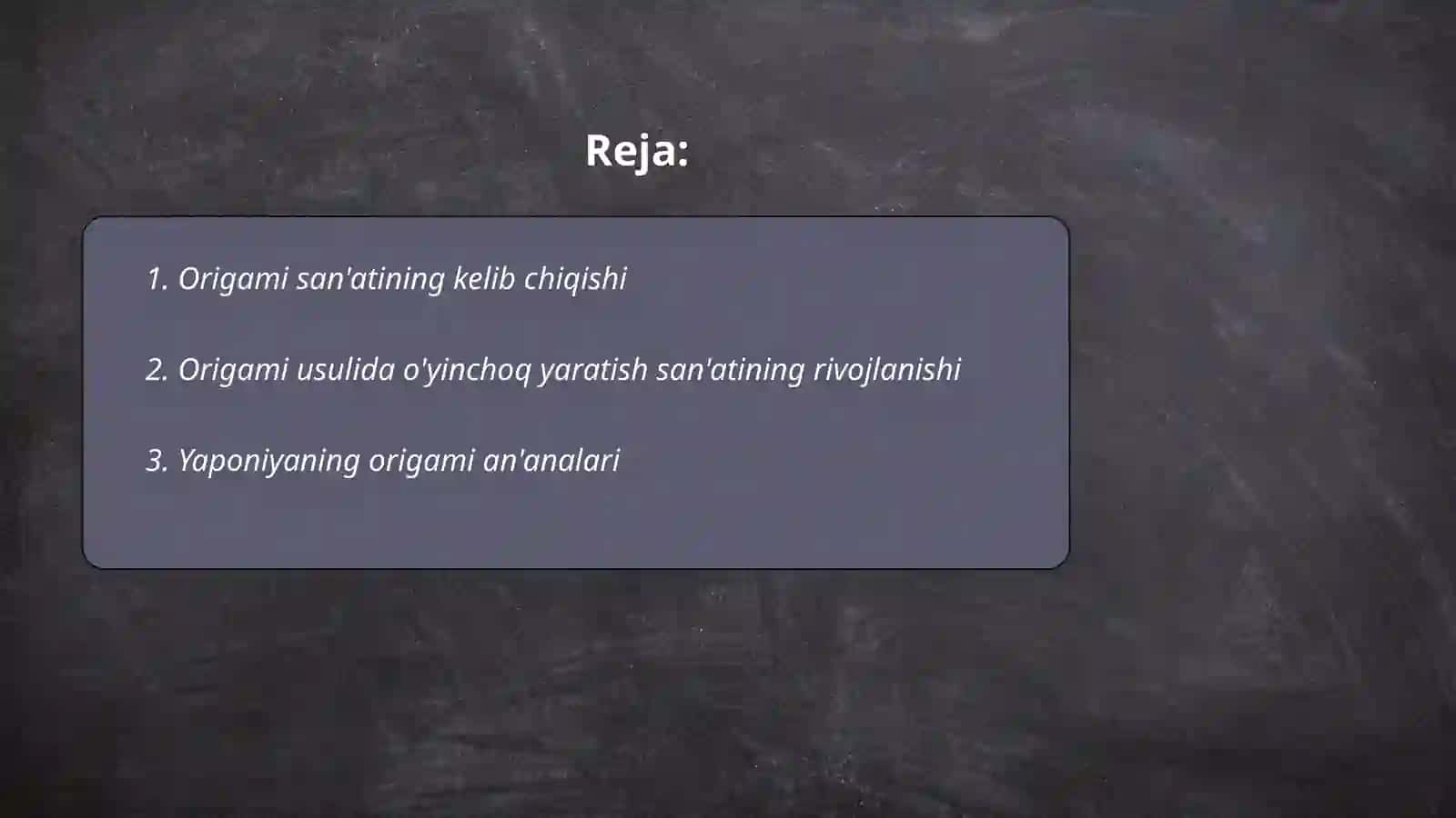 Origami san'atning rivojlanish tarixi 2