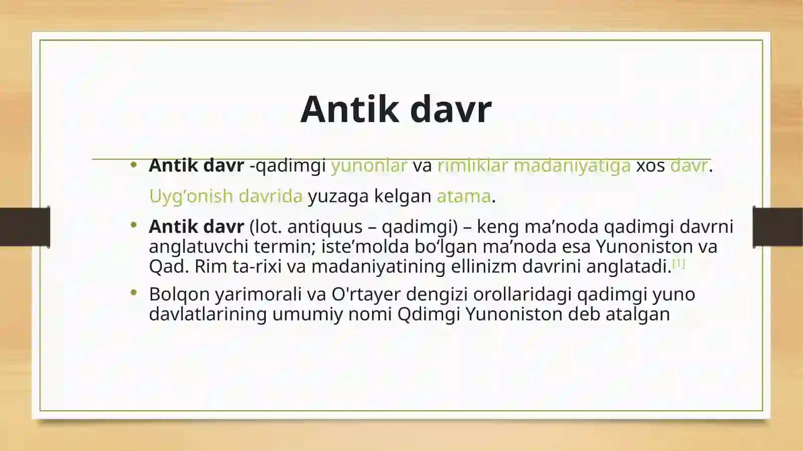 Antik qulchilik va yunoniston tarixi 2