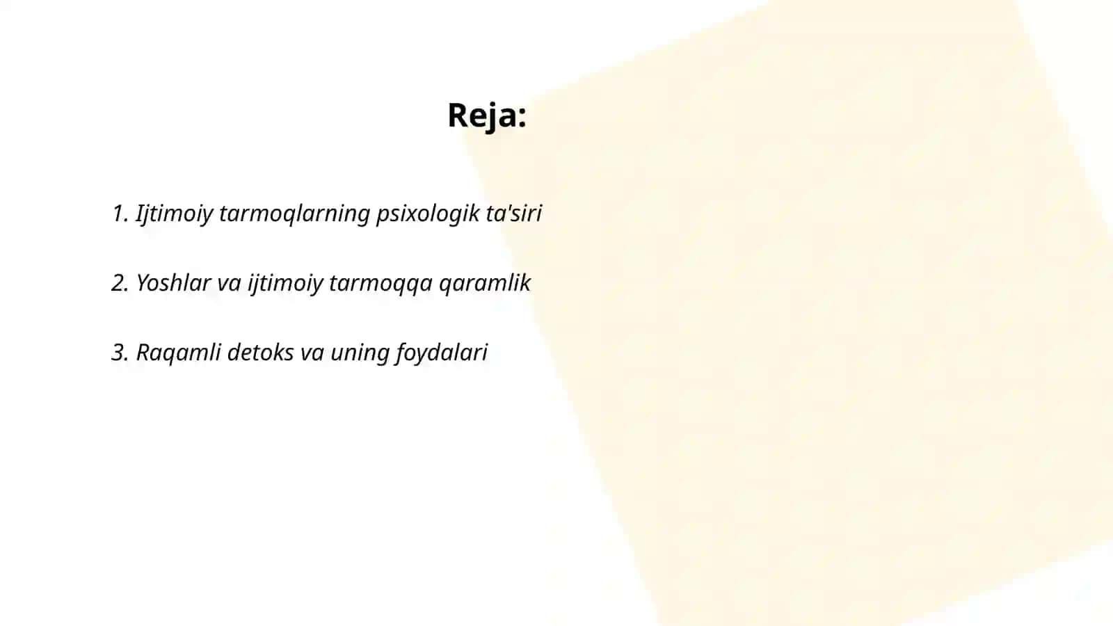 Ijtimoiy Tarmoqlarga Qaramlik 2