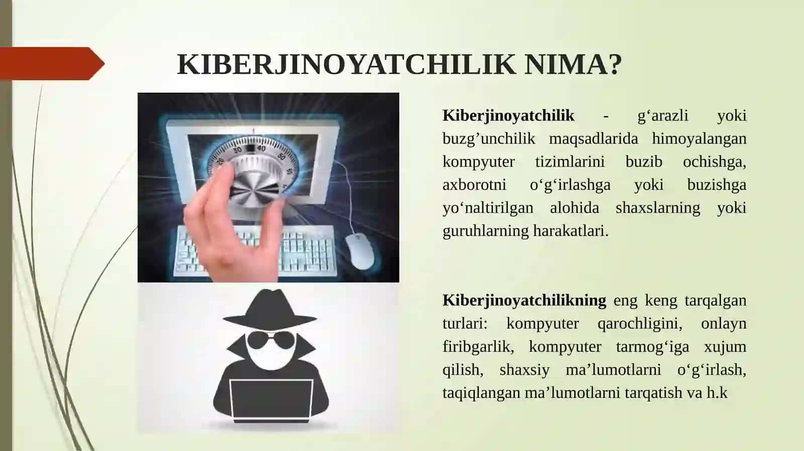 Kiberjinoyatchilik, kiberqonunlar va kiberetika 2