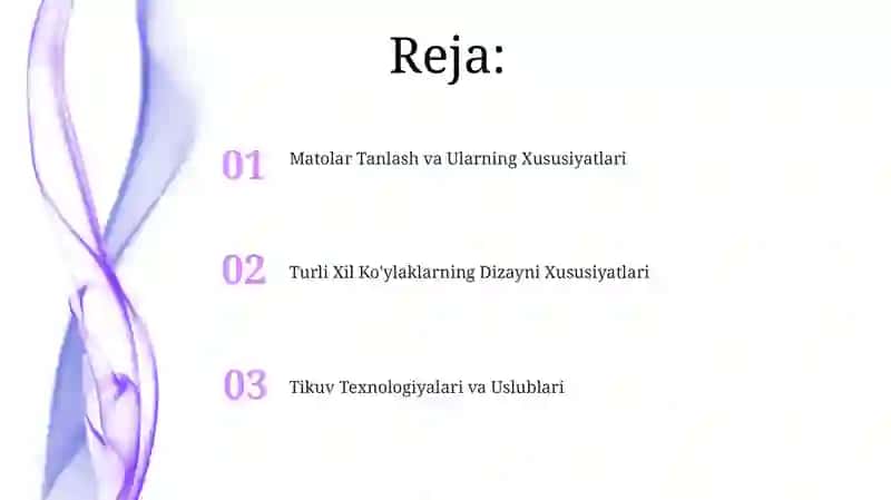 Matolar Tanlash va Ularning Xususiyatlari 2