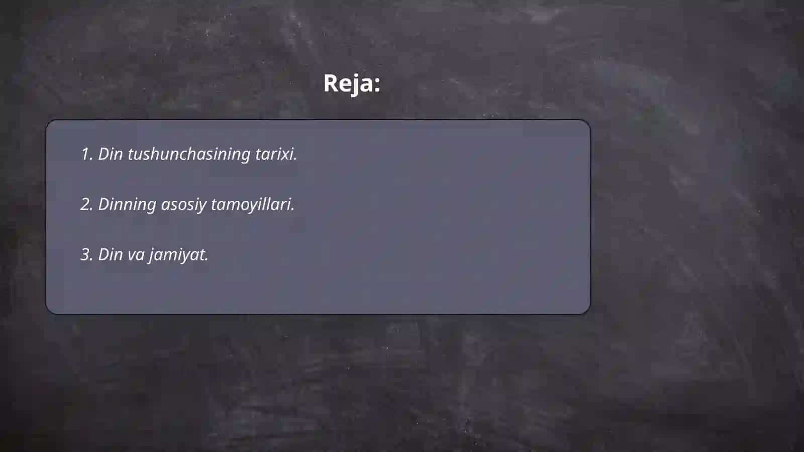 Din tushunchasi.Dinning ta'rifi va uning izohi 2