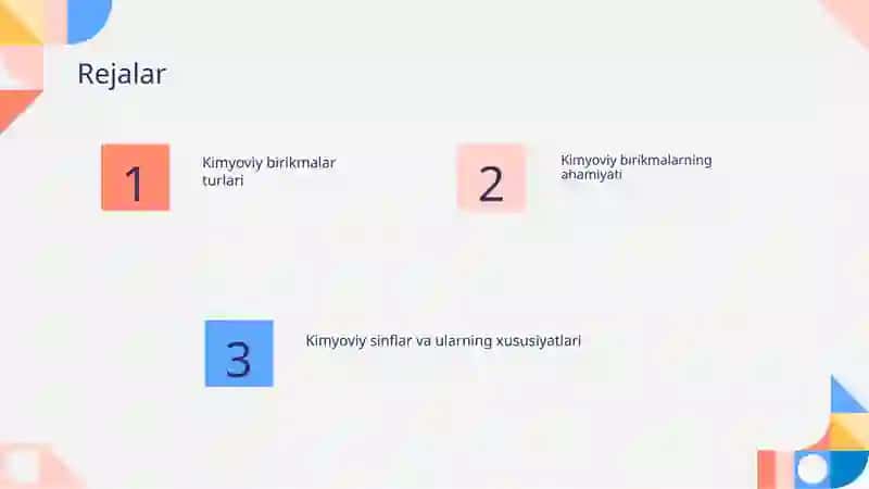 Kimyoviy birikmalarning muhim sinflari haqida malumot 2