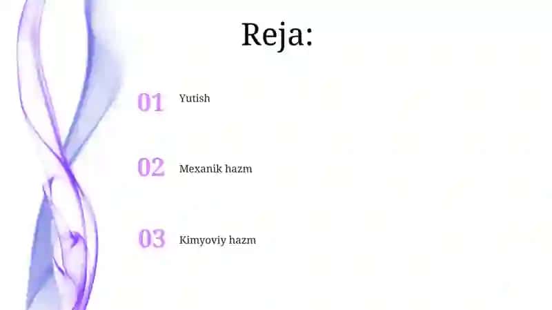 Kimyoviy hazm 2