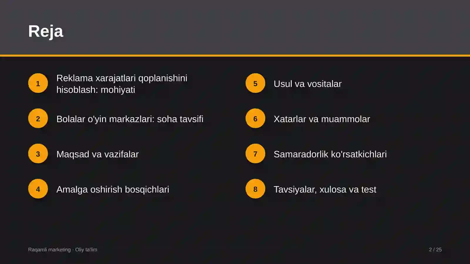 Reklama xarajatlari qoplanishini hisoblash: mohiyati 2