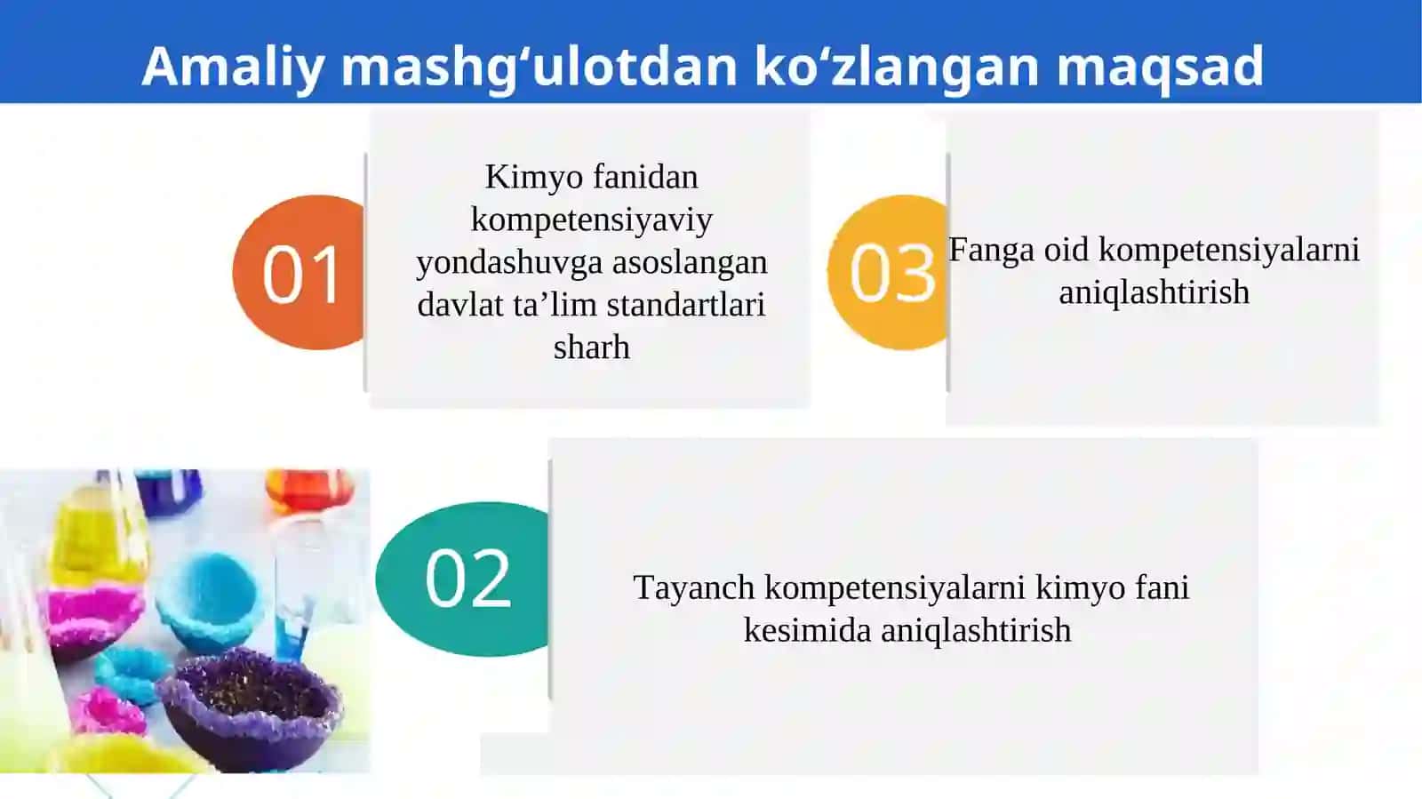 Kimyo fanini o‘qitishda kompetensiyaviy yondashuv. 2