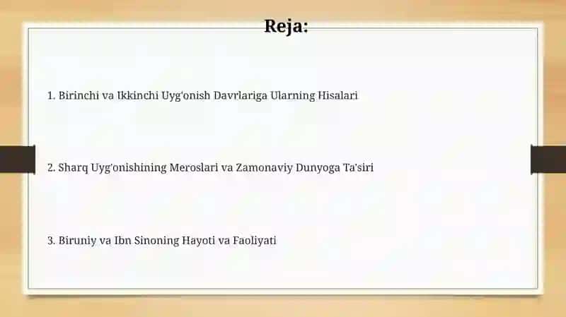 Birinchi va Ikkinchi Uyg'onish Davrlariga Ularning Hisalari 2