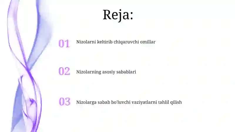 Nizolarning asosiy sabablari 2