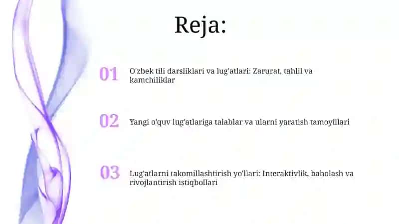 O'zbek tili darsliklari va lug'atlari: Zarurat, tahlil va kamchiliklar 2