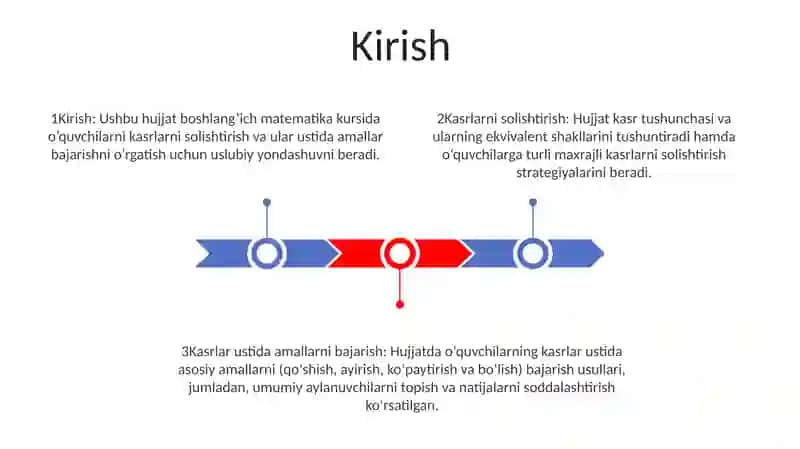Boshlangich Sinf Darsliklarida Kasrlarni Taqqoslash Va Ular Ustida Amallar Bajarishga O'Rgatish Metodikasi 2