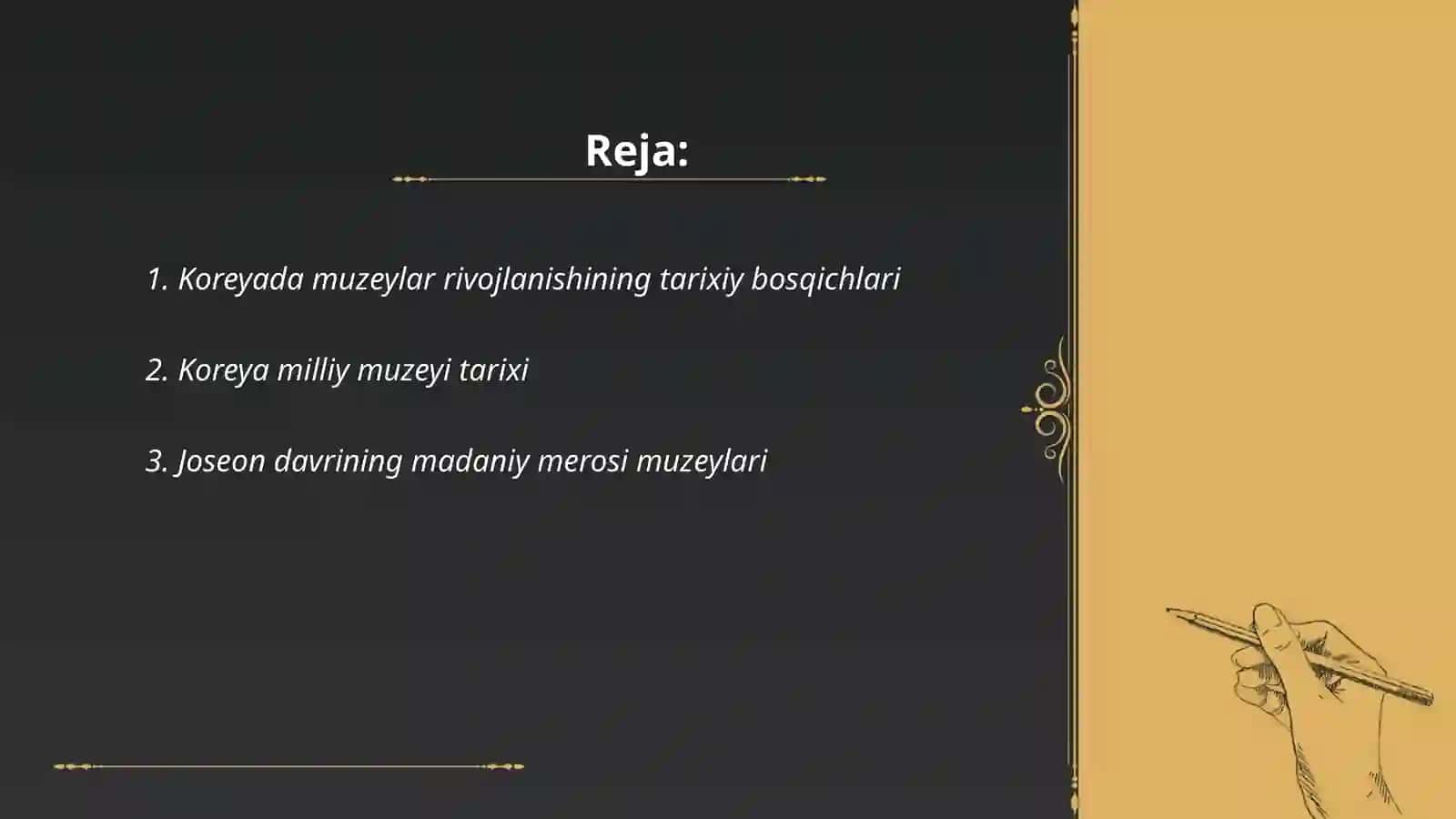 Koreya muzeylari tarixi taqdimot 2