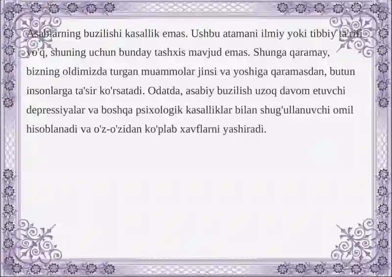 ASAB TIZIMINING (MIOPATIYALAR) NASLIY KASALLIKLARIDAVOLASH 2