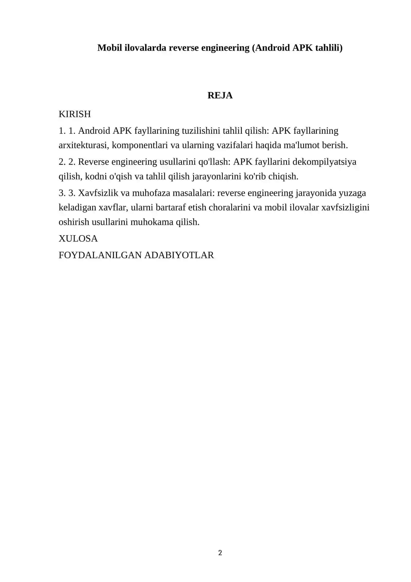 Mobil ilovalarda reverse engineering (Android APK tahlili) 2
