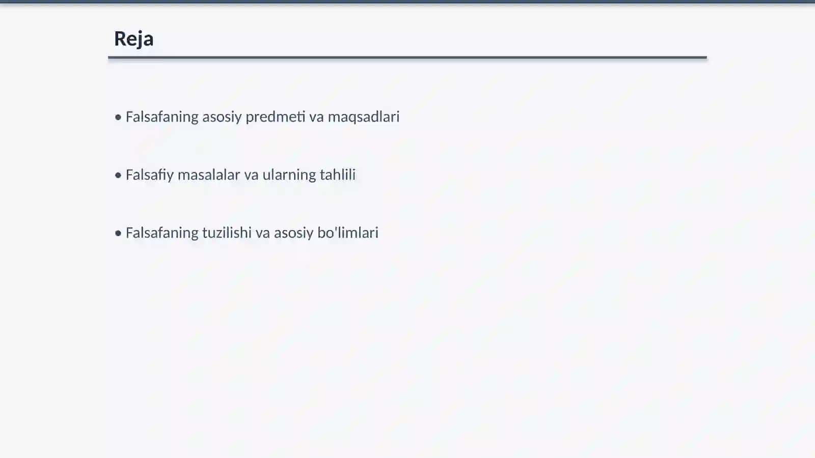 Falsafaning predmeti, asosiy masalalari, tuzulmasi, funksiyalari 2