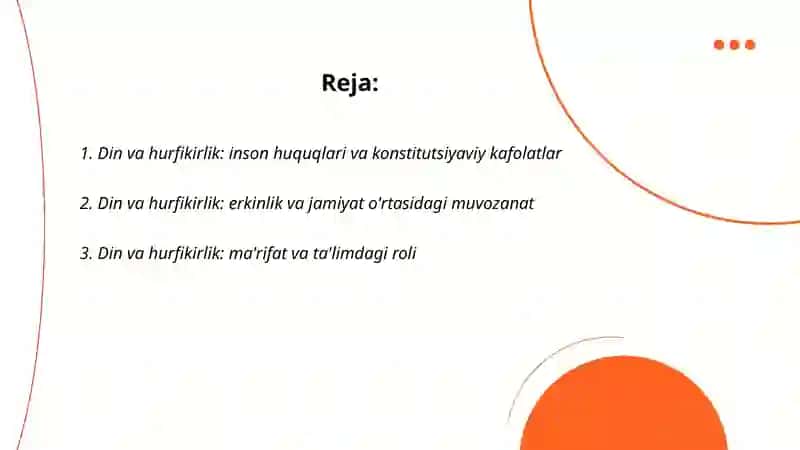 Din va hurfikirlik 2