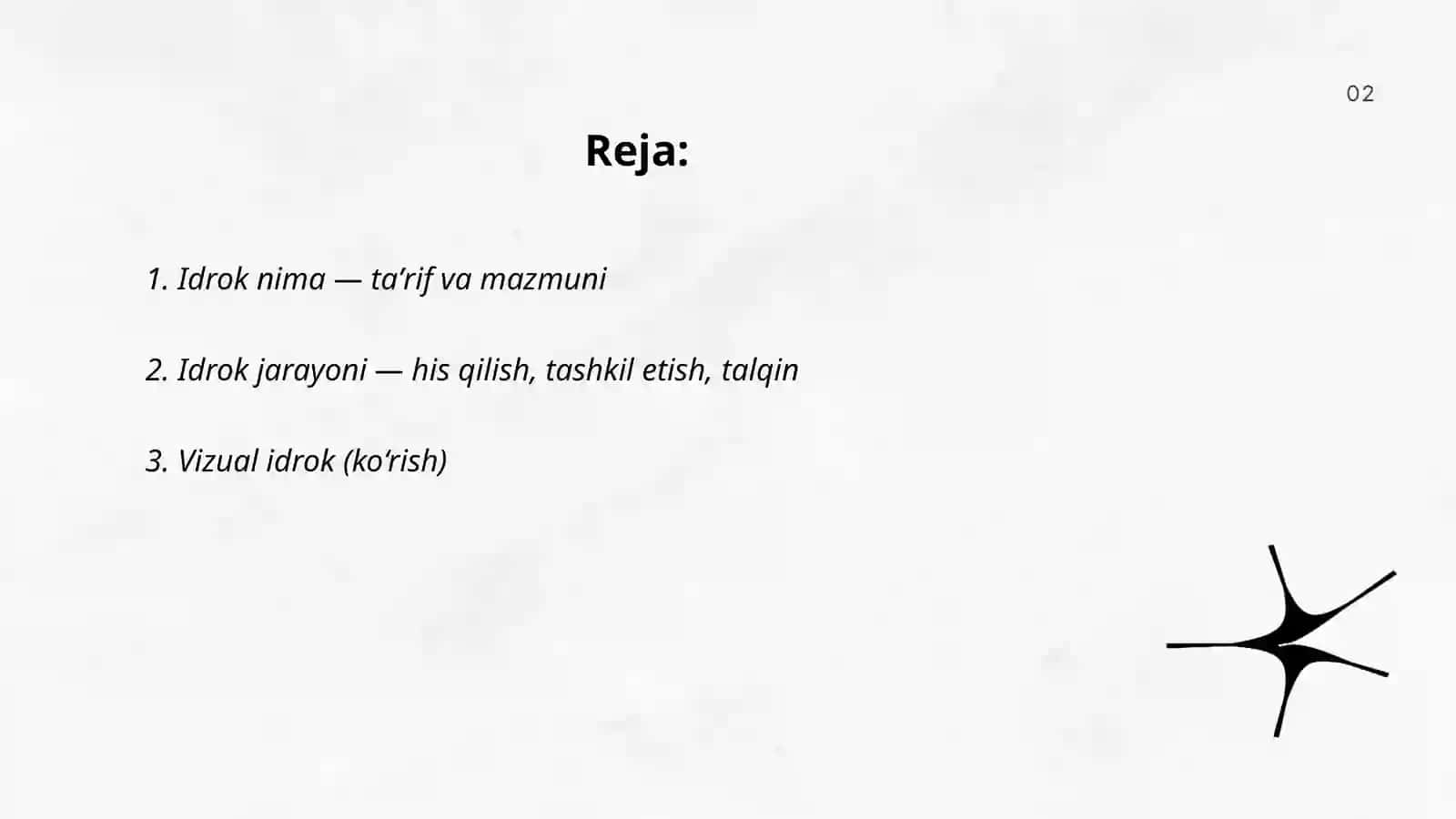 Idrok va uning turlari 2