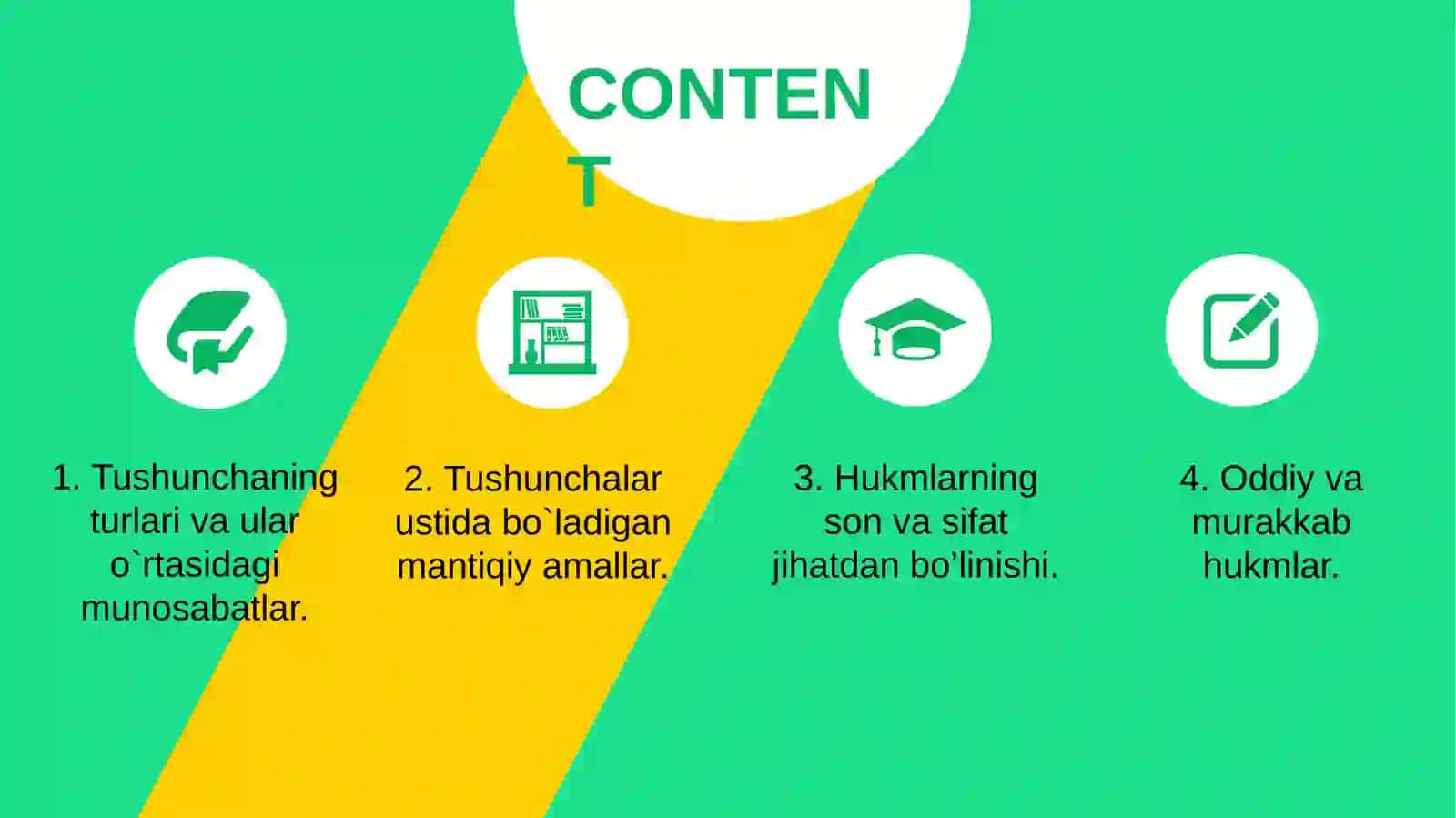 Tafakkur shakllari: Tushuncha, hukm va xulosa 2