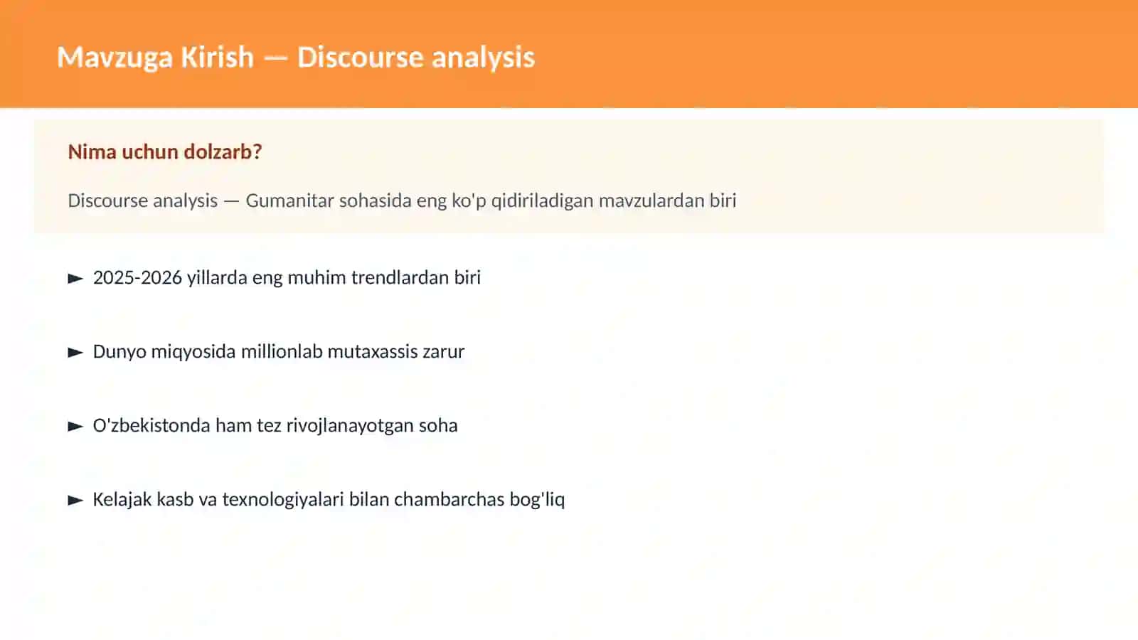 Discourse analysis 2