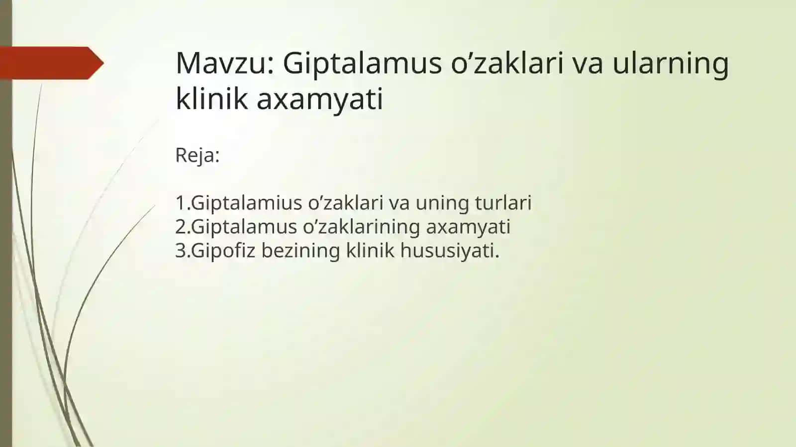 Giptalama muso’zaklari va ularning klinik axyamati 2