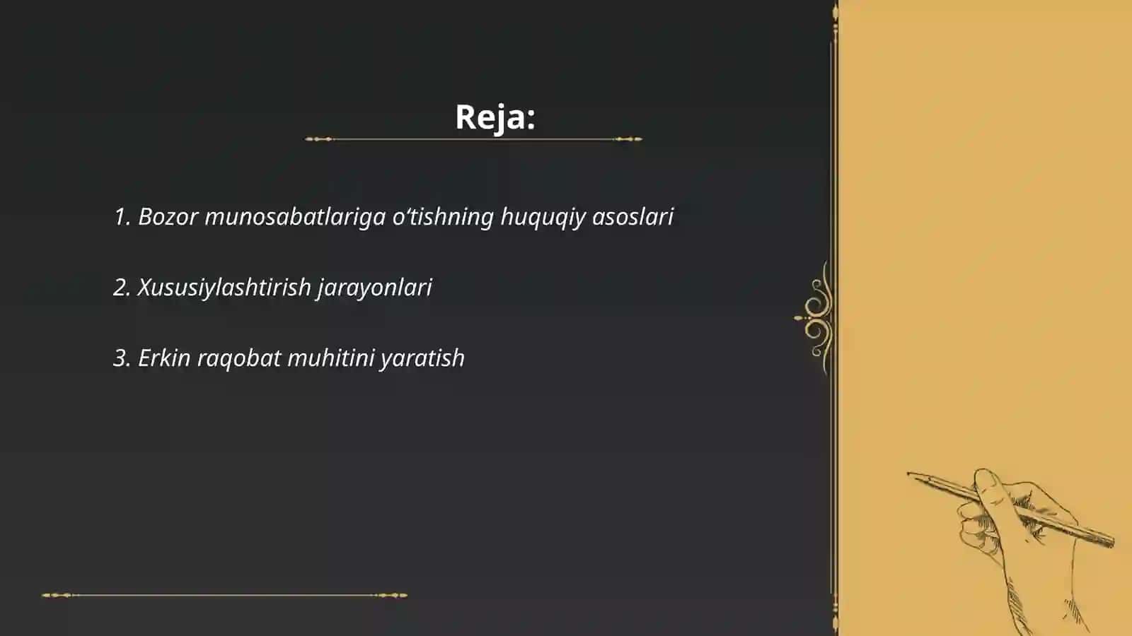 O‘zbekiston Respublikasining bozor munosabatlariga o‘tish konsepsiyasi 2