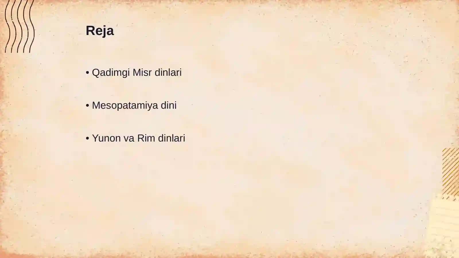 Qadimgi dunyo dinlari: Qadimgi Misr, Mesopatamiya, Yunon va Rim dinlari 2