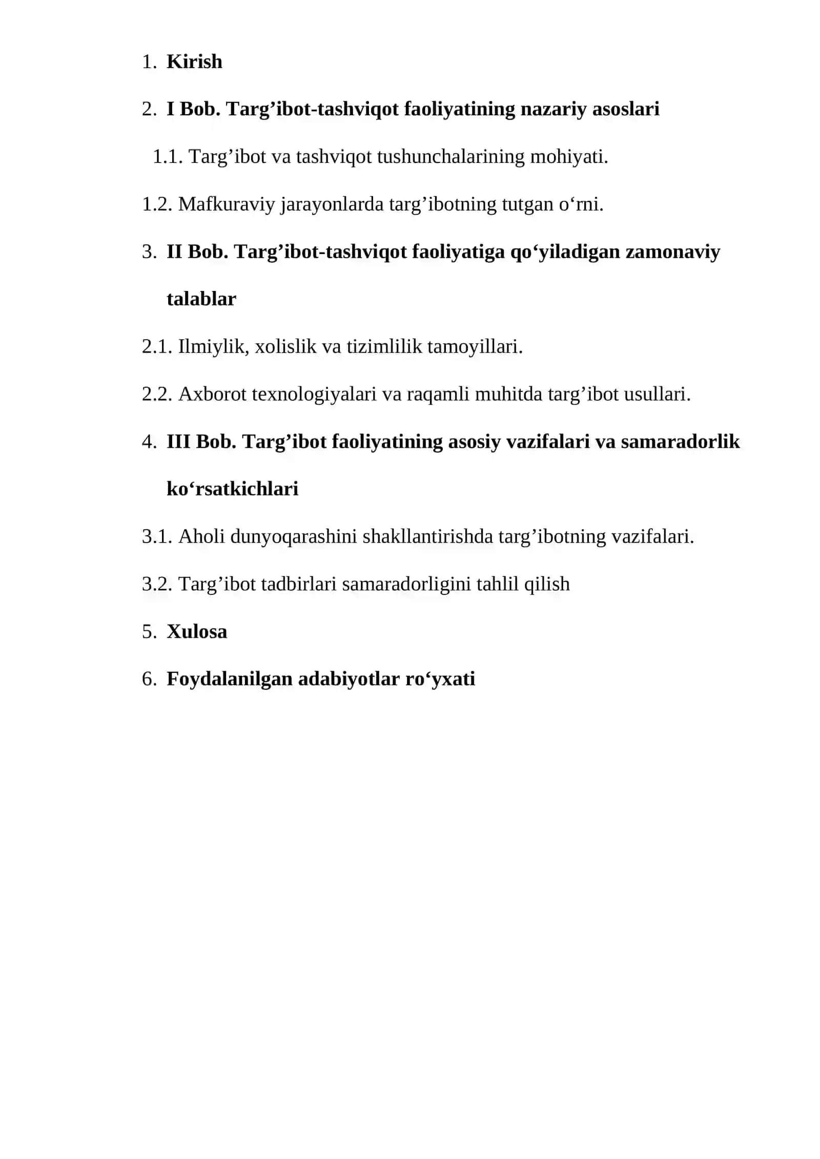 Targ’ibot-tashviqot faoliyatini talablari va vazifalari 2