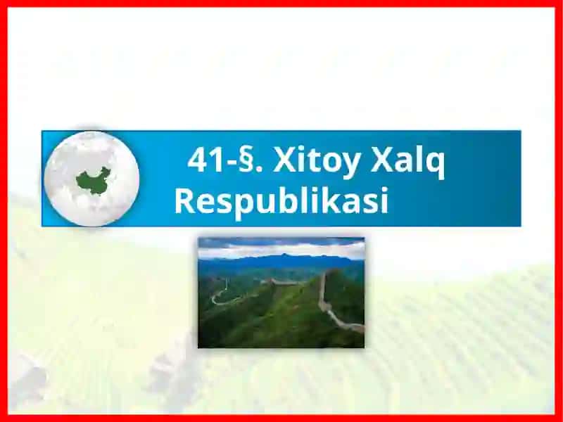 Xitoy Xalq Respublikasi 2