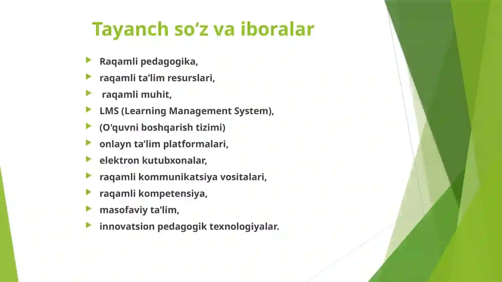 RAQAMLI PEDAGOGIKANING ASOSIY TUSHUNCHALARI VA KATEGORIYALARI 2
