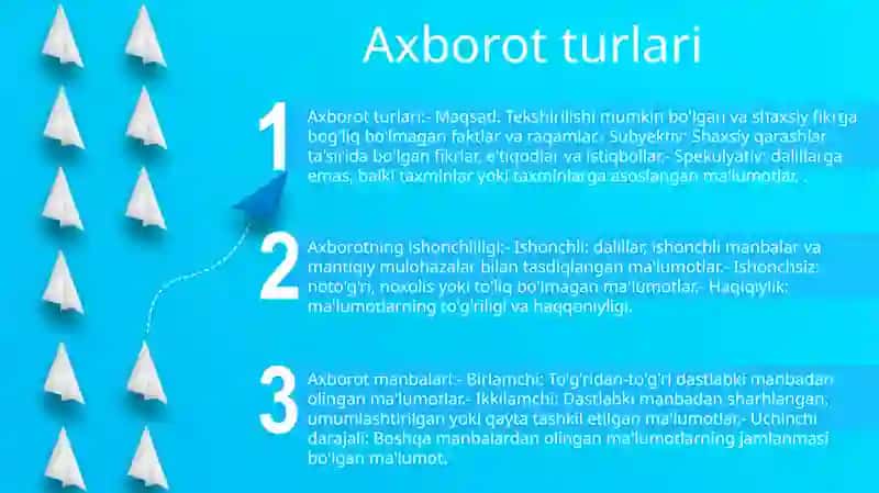 Axborot Turlari 2
