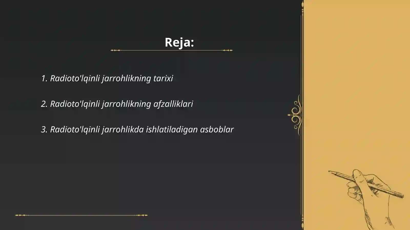 Radioto'lqinli jarrohlik 2