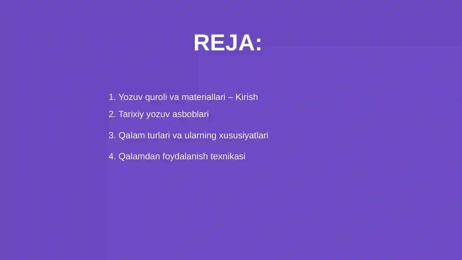 Yozuv quroli va materiallari 2