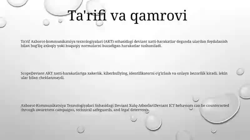 Axborot-Kommunikatsiya Texnologiyalari Sohasidagi Deviant Xulq-Atborlari 2