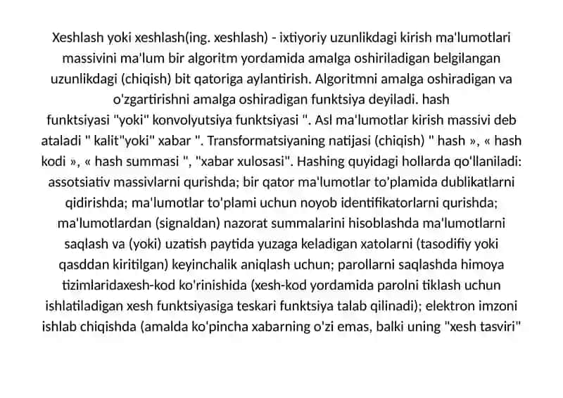 Xeshlash 2