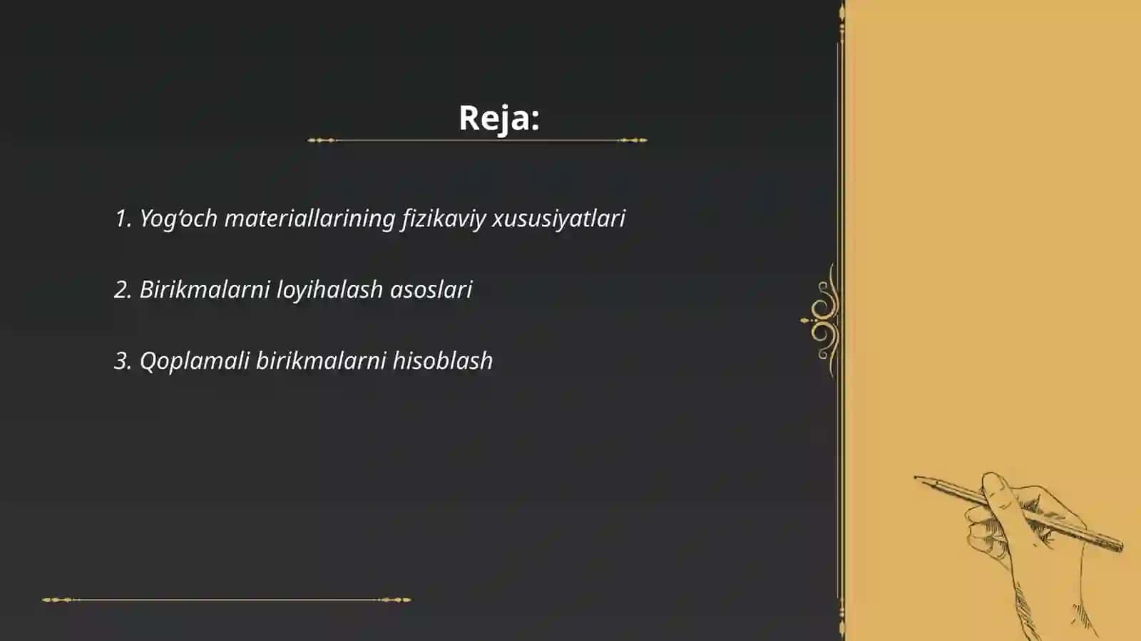 Yog‘och materiallarining fizikaviy xususiyatlari 2